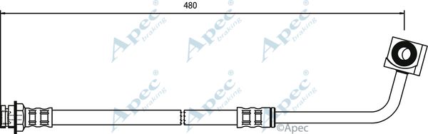 APEC BRAKING Bremžu šļūtene HOS3526